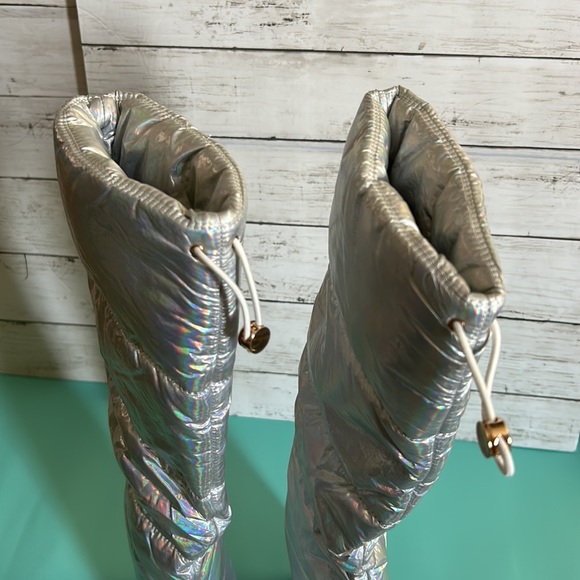 Sun Gurg Quilted Platform High Heel Boots - Picture 6 of 9